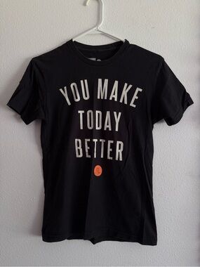 TWLOHA • Black Graphic Tee - "You Make Today Better" • Womens XS